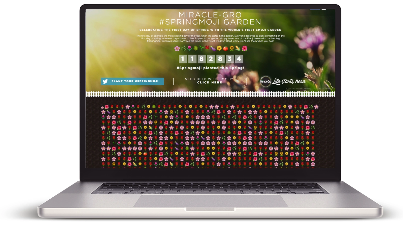 SpringMoji Laptop example