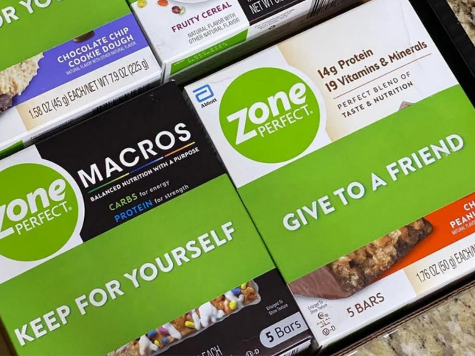 ZonePerfect Squad care package box and insert messaging